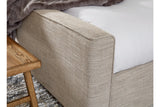 Dakmore Brown King Upholstered Bed -  Ashley - Luna Furniture