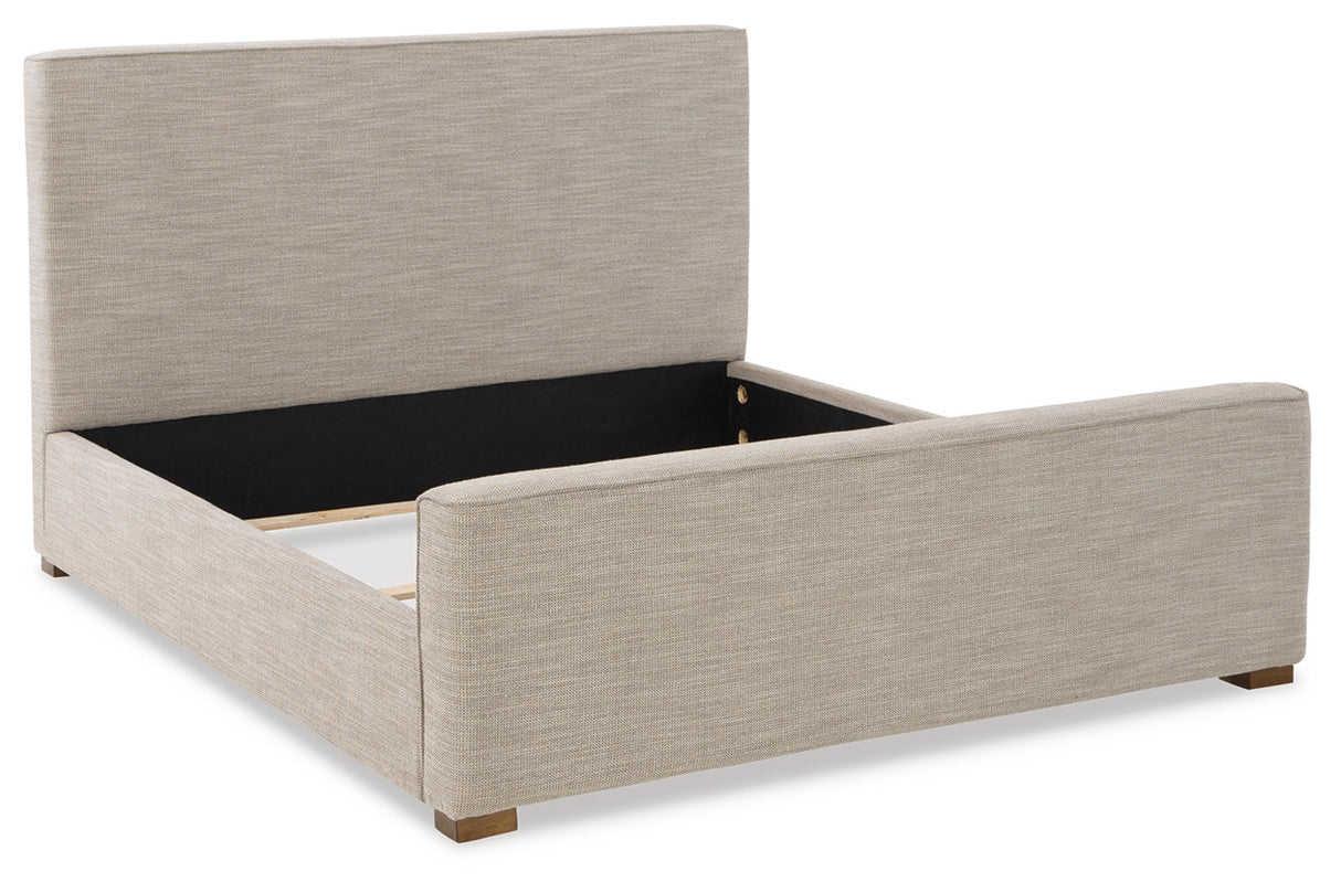 Dakmore Brown King Upholstered Bed -  Ashley - Luna Furniture