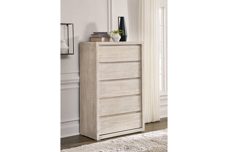 Michelia Bisque Chest of Drawers -  Ashley - Luna Furniture