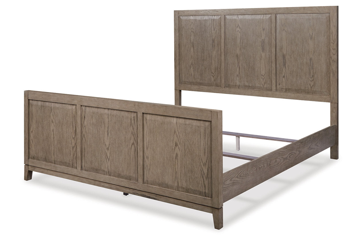 Chrestner Gray King Panel Bed From Ashley – Luna Furniture