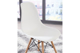 Jaspeni White/Natural Dining Chair, Set of 4 from Ashley - Luna Furniture