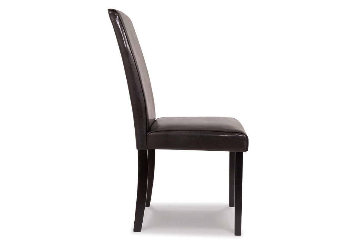 Kimonte Dark Brown Dining Chair, Set of 2 -  Ashley - Luna Furniture