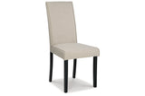 Kimonte Dark Brown/Beige Dining Chair, Set of 2 -  Ashley - Luna Furniture