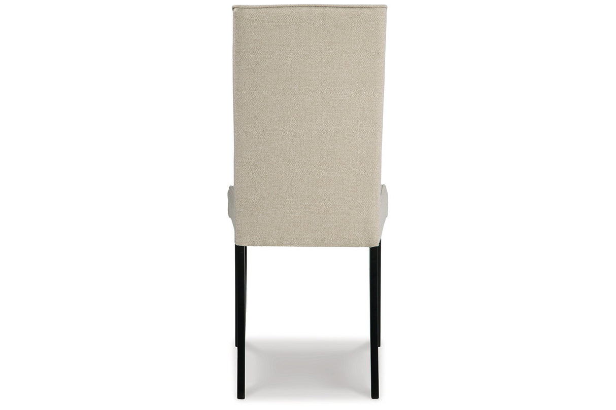 Kimonte Dark Brown/Beige Dining Chair, Set of 2 -  Ashley - Luna Furniture