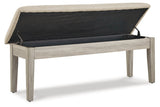 Parellen Beige/Gray 48" Bench -  Ashley - Luna Furniture