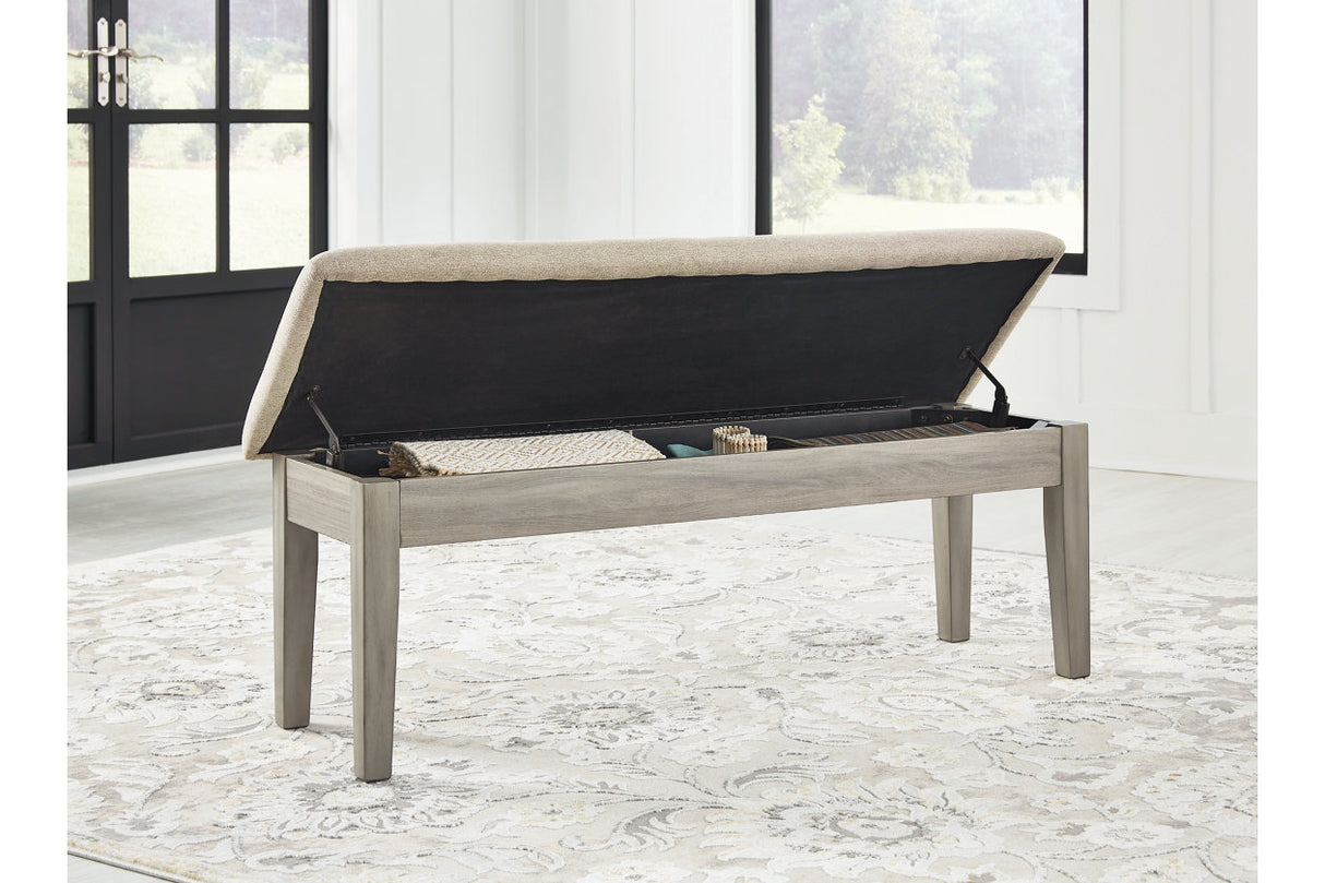 Parellen Beige/Gray 48" Bench -  Ashley - Luna Furniture