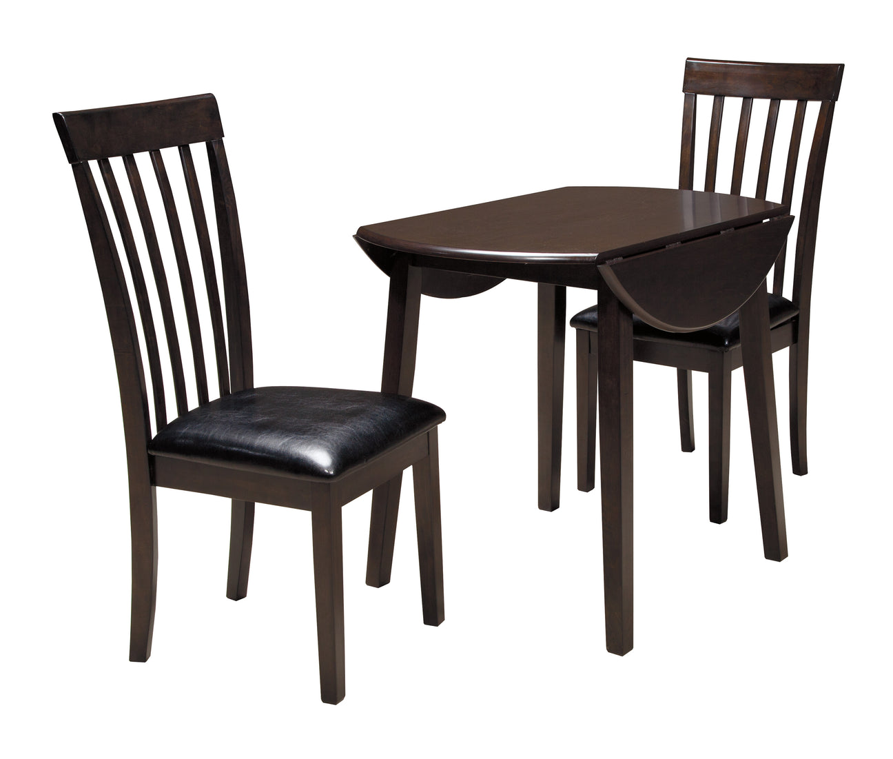 Hammis Dark Brown 3-Piece Drop Leaf Dining Set from Ashley - Luna Furniture