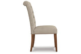 Harvina Beige Dining Chair, Set of 2 -  Ashley - Luna Furniture