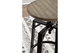 Lesterton Light Brown/Black Counter Height Stool, Set of 2 from Ashley - Luna Furniture