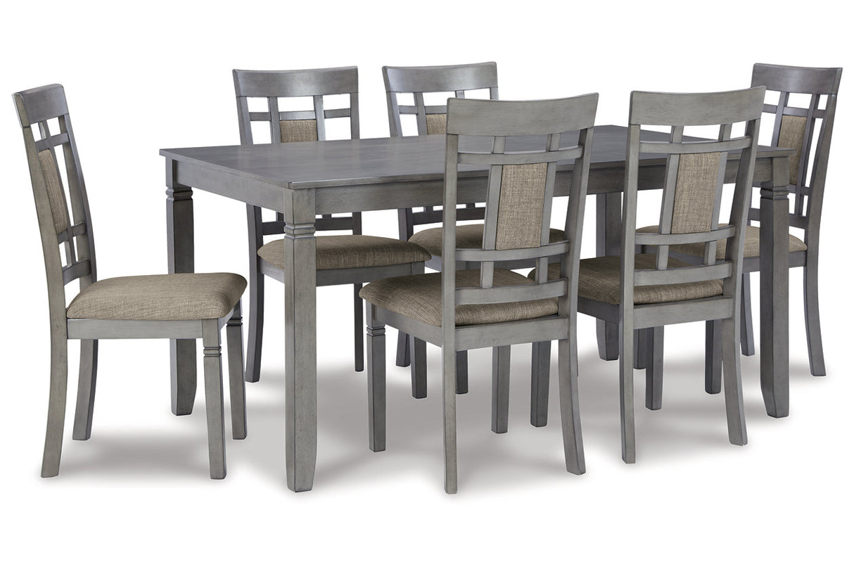 Jayemyer Charcoal Gray Dining Table and Chairs from Ashley - Luna Furniture