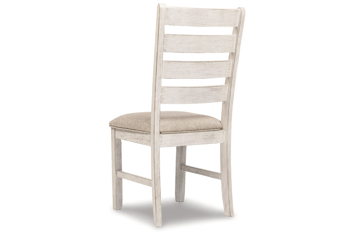 Skempton White/Light Brown Dining Chair, Set of 2 -  Ashley - Luna Furniture