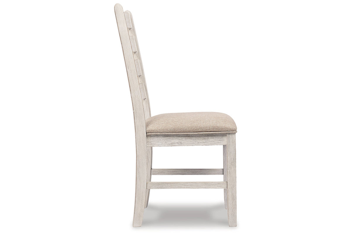 Skempton White/Light Brown Dining Chair, Set of 2 -  Ashley - Luna Furniture