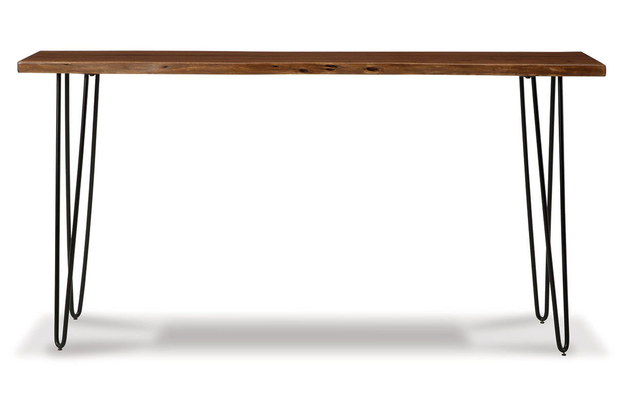 Wilinruck Brown/Black Counter Height Dining Table -  Ashley - Luna Furniture