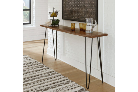 Wilinruck Brown/Black Counter Height Dining Table -  Ashley - Luna Furniture