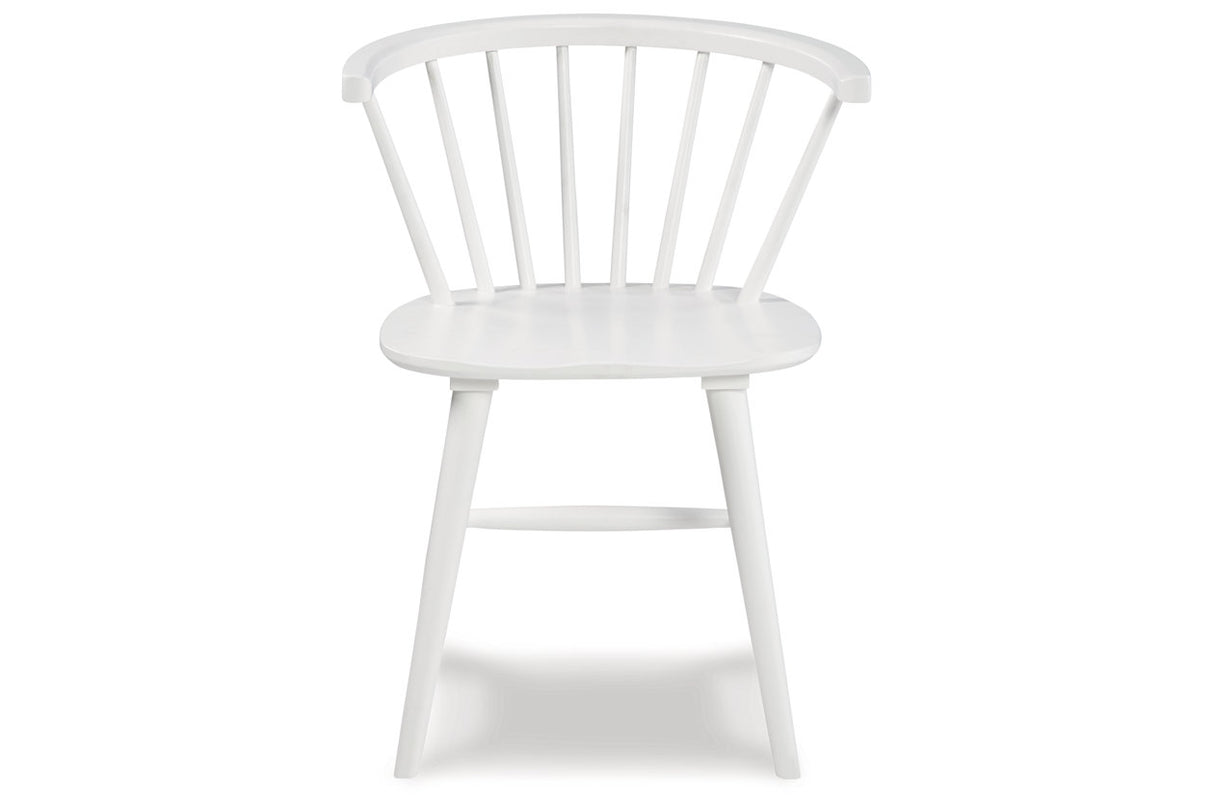 Grannen White Dining Chair, Set of 2 from Ashley - Luna Furniture