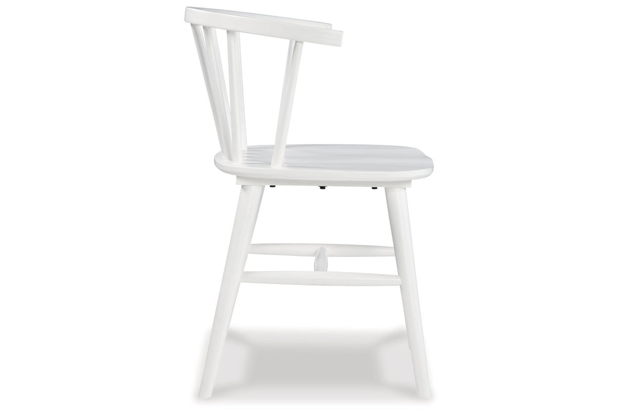 Grannen White Dining Chair, Set of 2 from Ashley - Luna Furniture