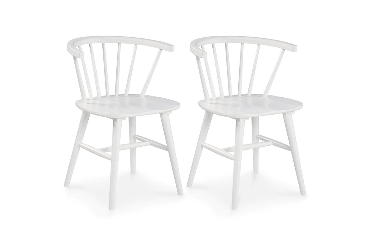 Grannen White Dining Chair, Set of 2 from Ashley - Luna Furniture