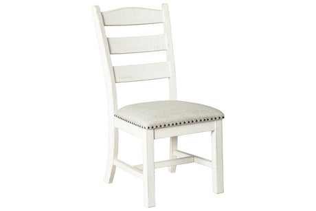 Valebeck Beige/White Dining Chair, Set of 2 -  Ashley - Luna Furniture