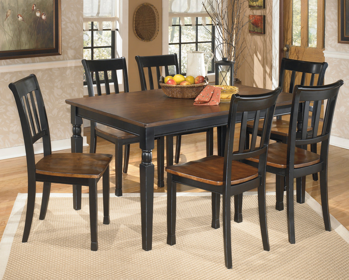 Owingsville Black-Brown Dining Room Set - Luna Furniture