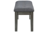 Hallanden Two-tone Gray 50" Dining Bench -  - Luna Furniture