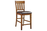 Ralene Medium Brown Counter Height Barstool, Set of 2 -  Ashley - Luna Furniture