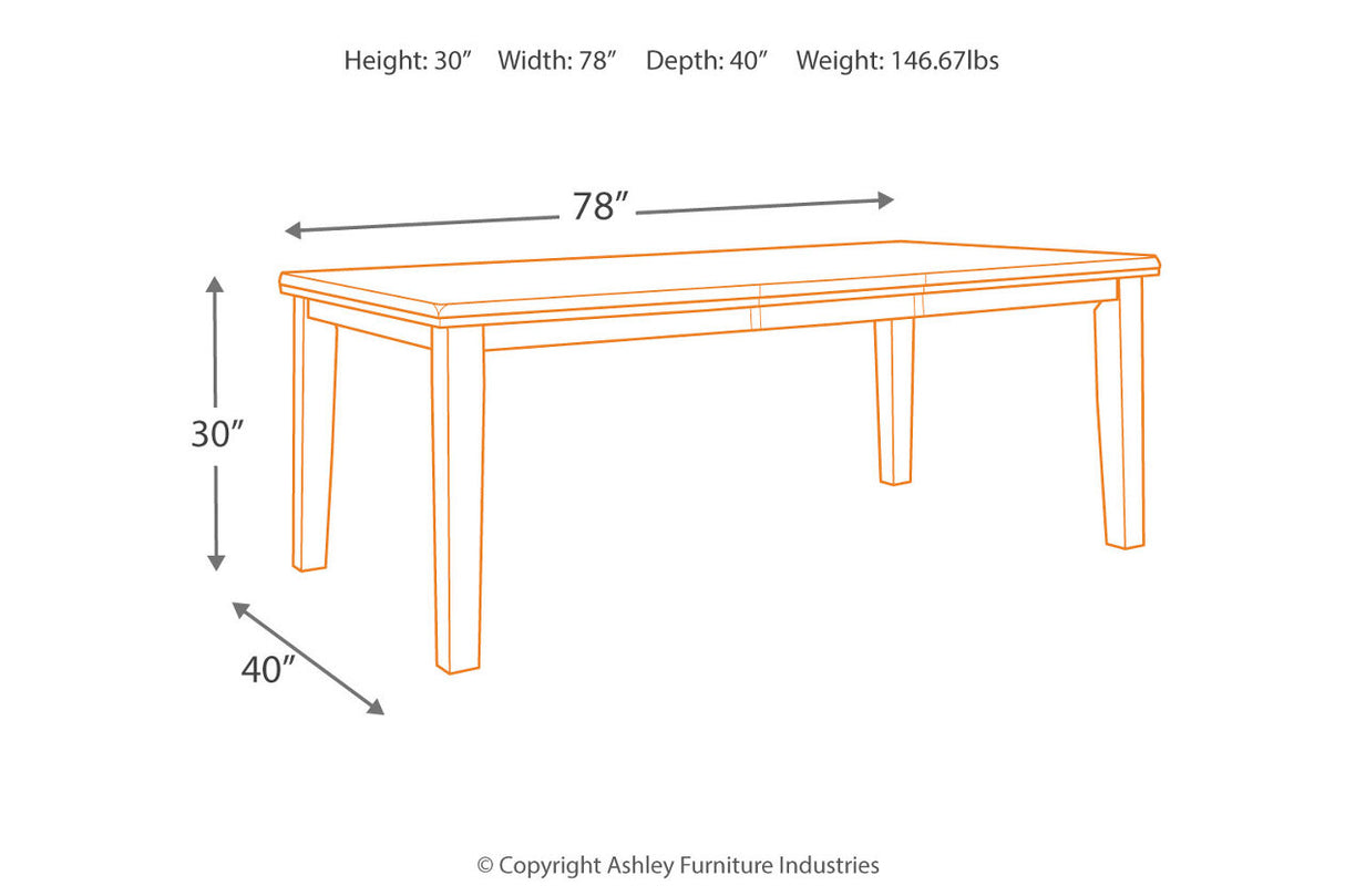 Flaybern Brown Dining Table from Ashley - Luna Furniture