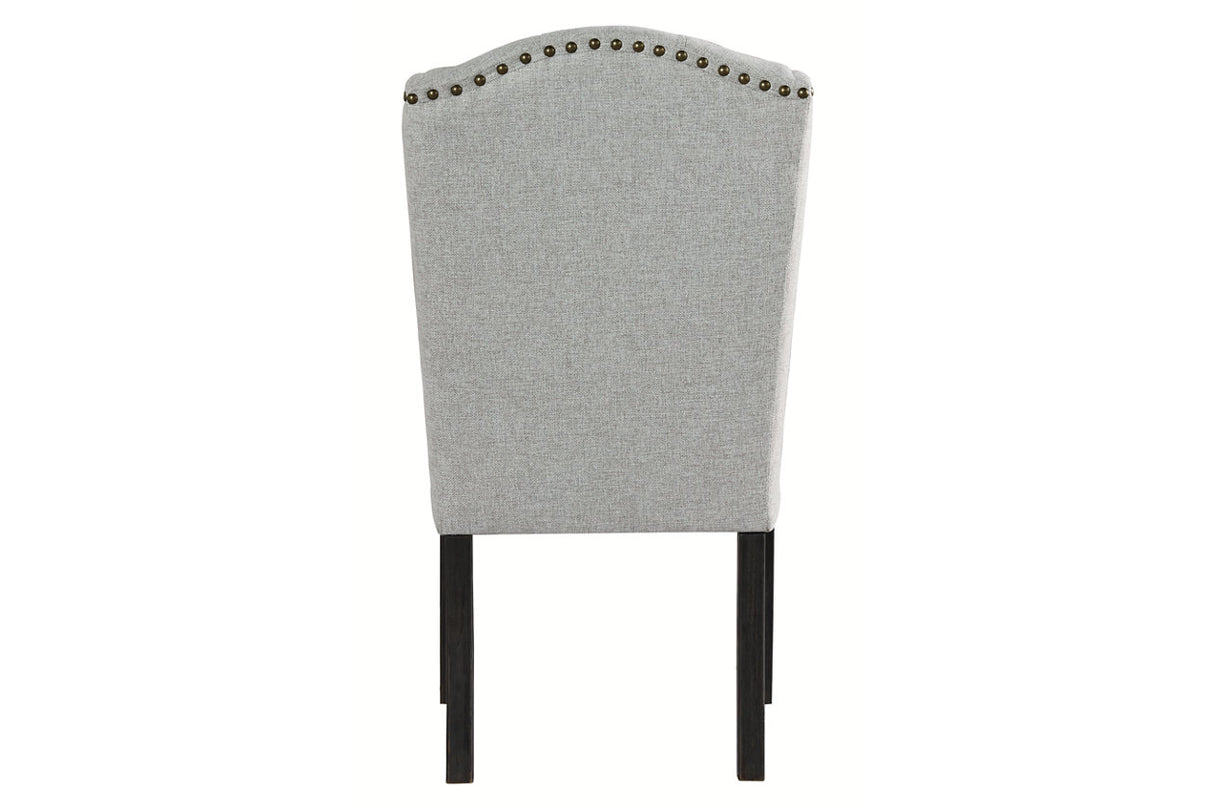 Jeanette Linen Dining Chair, Set of 2 -  Ashley - Luna Furniture