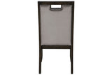 Hyndell Gray/Dark Brown Dining Chair, Set of 2 -  Ashley - Luna Furniture