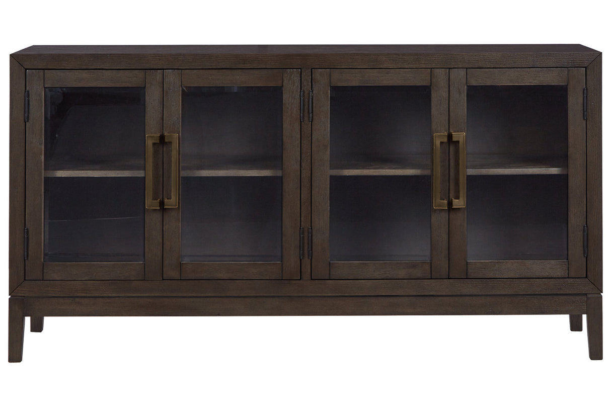 Burkhaus Dark Brown Dining Server -  Ashley - Luna Furniture