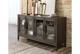 Burkhaus Dark Brown Dining Server -  Ashley - Luna Furniture