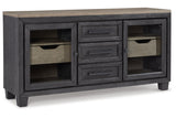 Foyland Black/Brown Dining Server -  Ashley - Luna Furniture