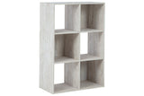 Paxberry Whitewash Six Cube Organizer -  - Luna Furniture