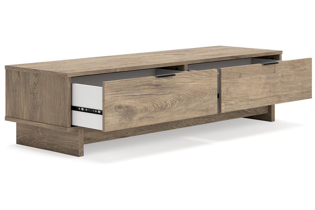 Oliah Natural Storage Bench from Ashley - Luna Furniture