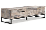 Neilsville Whitewash Storage Bench from Ashley - Luna Furniture