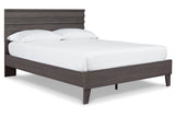 Brymont Dark Gray Queen Panel Platform Bed from Ashley - Luna Furniture