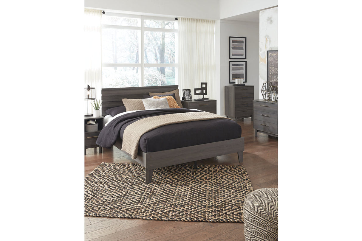 Brymont Dark Gray Queen Panel Platform Bed from Ashley - Luna Furniture