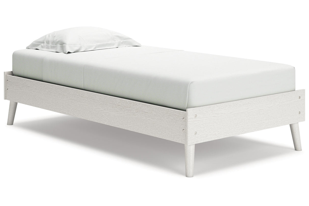 Aprilyn White Twin Platform Bed -  Ashley - Luna Furniture