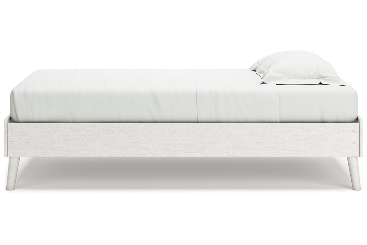 Aprilyn White Twin Platform Bed -  Ashley - Luna Furniture