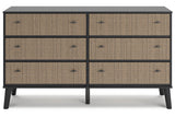 Charlang Two-tone Dresser from Ashley - Luna Furniture