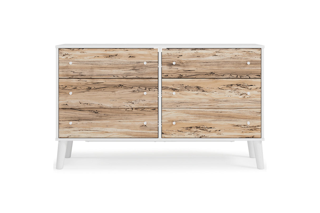 Piperton Two-tone Brown/White Dresser -  Ashley - Luna Furniture