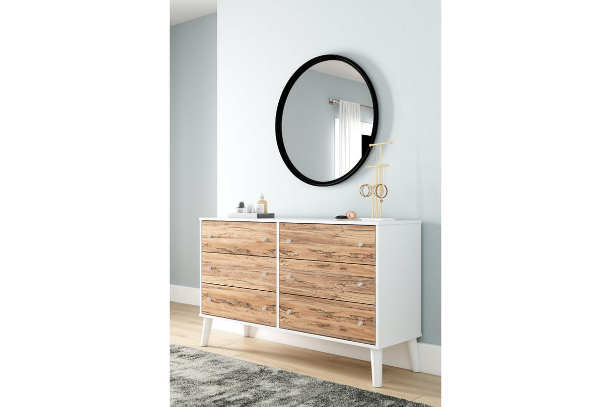 Piperton Two-tone Brown/White Dresser -  Ashley - Luna Furniture