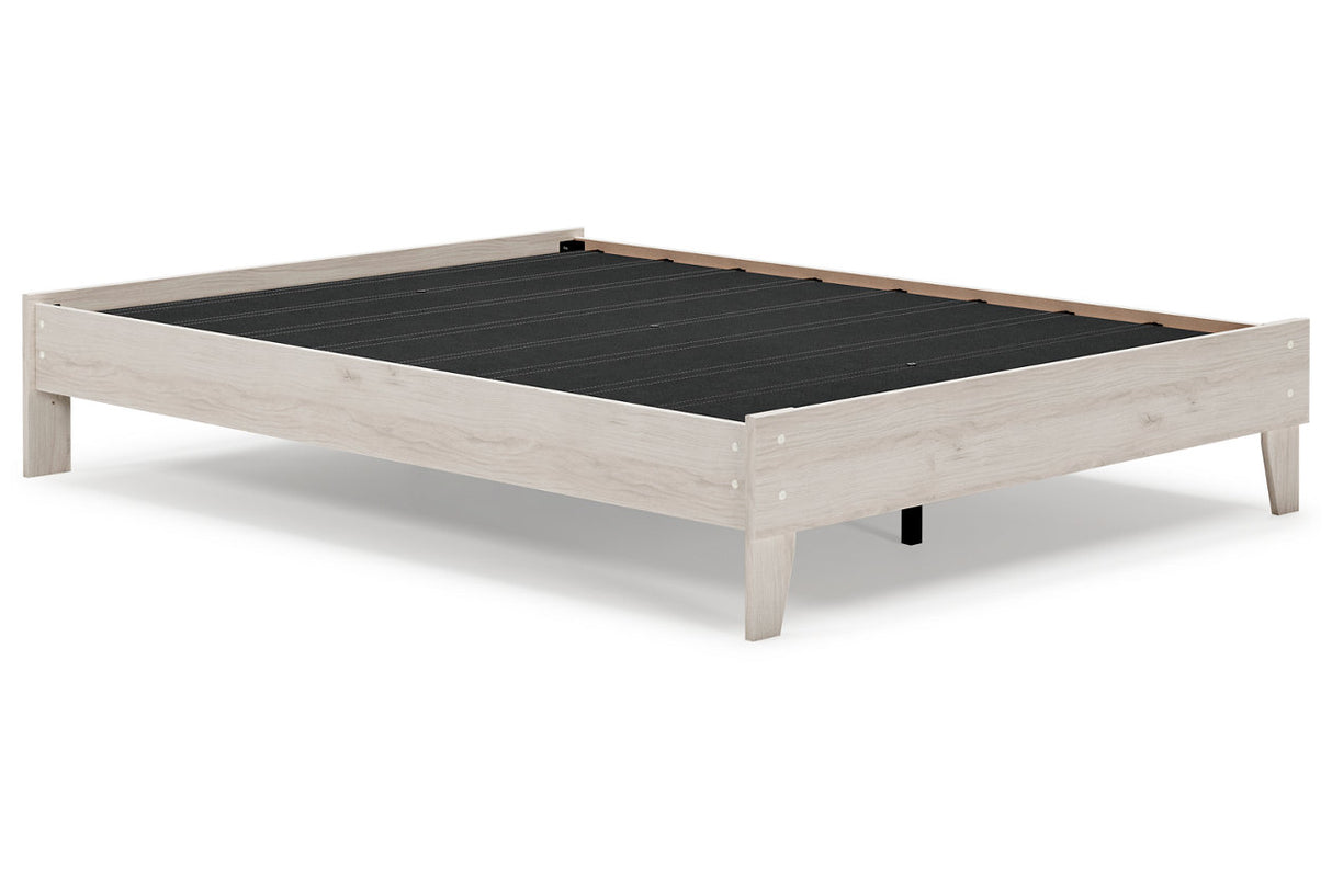 Socalle Light Natural Queen Platform Bed -  Ashley - Luna Furniture