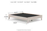 Socalle Light Natural Queen Platform Bed -  Ashley - Luna Furniture