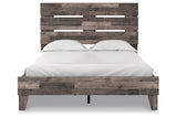 Neilsville Multi Gray Queen Panel Platform Bed from Ashley - Luna Furniture