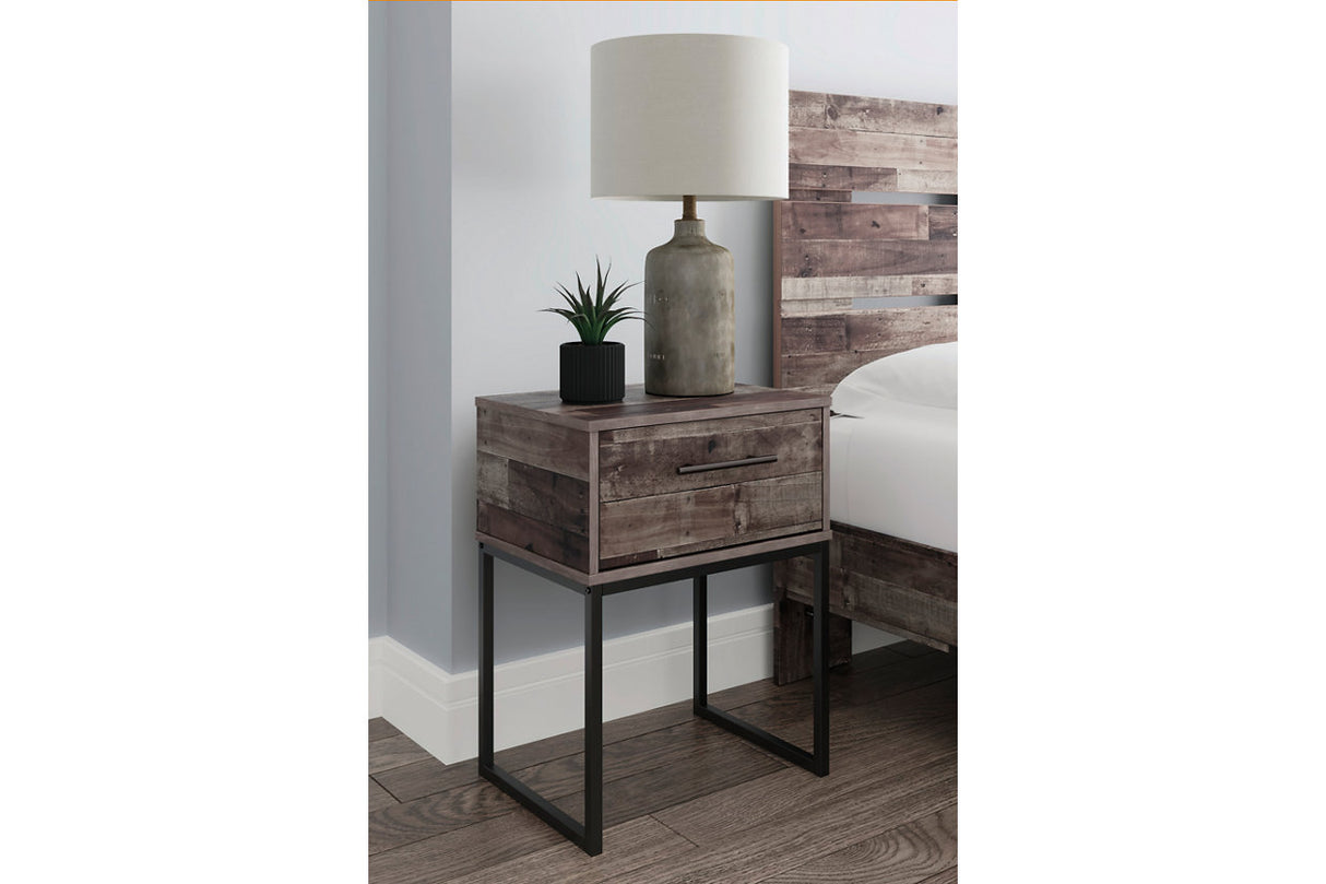 Neilsville Multi Gray Nightstand from Ashley - Luna Furniture