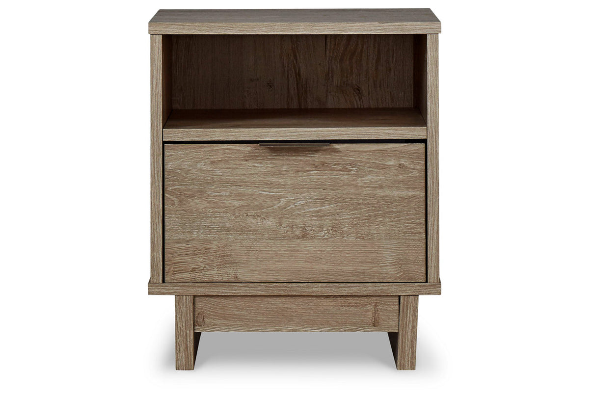 Oliah Natural Nightstand -  - Luna Furniture