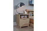 Oliah Natural Nightstand -  - Luna Furniture