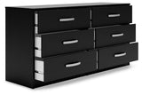 Finch Black Dresser -  - Luna Furniture