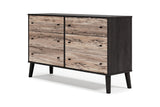 Piperton Two-tone Brown/Black Dresser -  Ashley - Luna Furniture