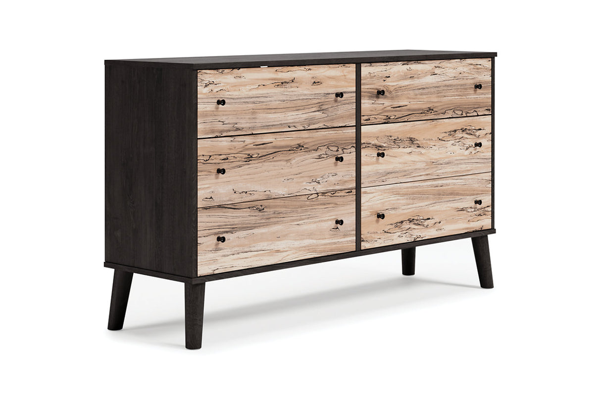 Piperton Two-tone Brown/Black Dresser -  Ashley - Luna Furniture